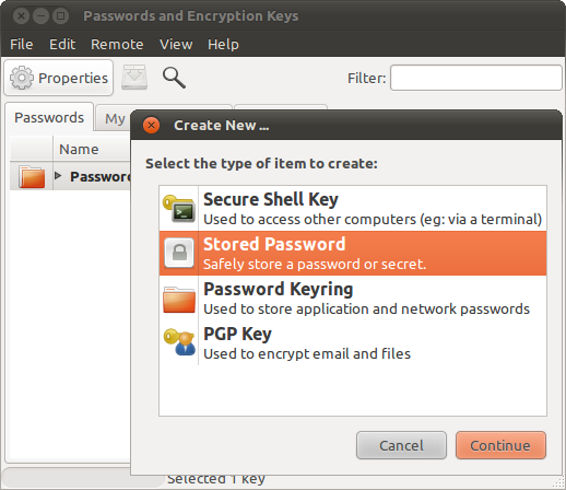 Manage your passwords and encryption keys 2