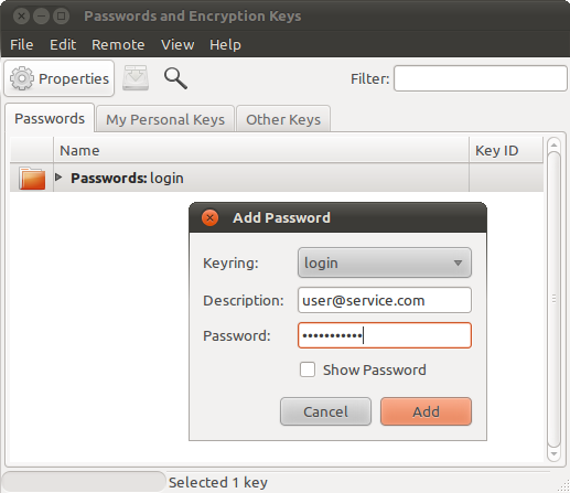 Manage your passwords and encryption keys 3